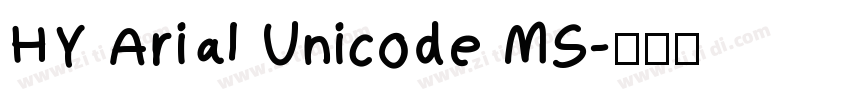 HY Arial Unicode MS字体转换